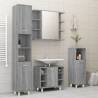 Stylish Grey Sonoma Bathroom Cabinet - 30x30x95 cm