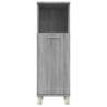 Stylish Grey Sonoma Bathroom Cabinet - 30x30x95 cm