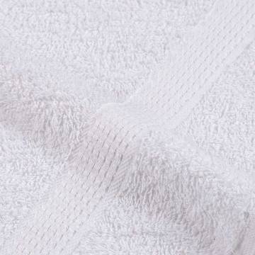 10 Pcs White Towels 100x200 cm - 100% Cotton | HipoMarket