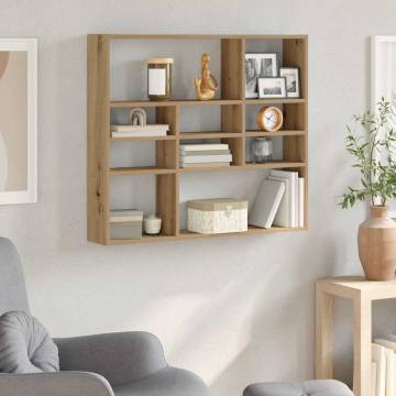 Wall Shelf Artisan Oak 90x16x78 cm - Durable & Stylish Storage