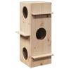  Cat House 43x43x90 cm Solid Wood Pine Colour wine red 