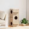 Cat House 43x43x90 cm Solid Wood Pine | Hipomarket