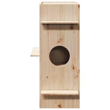 Cat House 43x43x90 cm Solid Wood Pine | Hipomarket