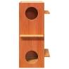 Elegant Wax Brown Cat House - Solid Pine Wood | HipoMarket