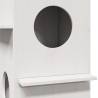 Stylish Cat House White | Solid Pine 43x43x60 cm - Hipomarket