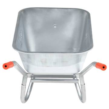 90L Galvanised Steel Wheelbarrow - Durable & High Capacity