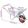 90L Galvanised Steel Wheelbarrow - Durable & High Capacity