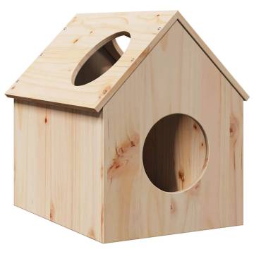 Cat House - Solid Wood Pine (41x50x50 cm) | Hipomarket