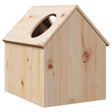 Cat House - Solid Wood Pine (41x50x50 cm) | Hipomarket