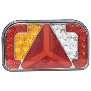 High Visibility 12V LED Trailer Lights - 2 pcs Red