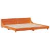 Solid Wood Pine Bed Frame 200x200 cm - Wax Brown