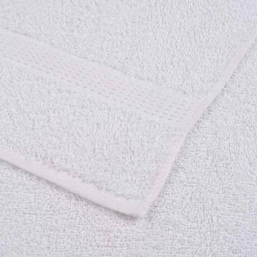 Premium 25 Pcs White Towels - 100% Cotton, 360gsm | Hipomarket