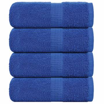 Soap Towels 4 pcs Blue 30x30 cm 100% Cotton | Buy Now