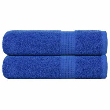 Soft Blue Shower Towels - 2 pcs 100% Cotton | 70x140 cm