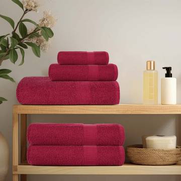 Bordeaux Soap Towels 10 pcs - 100% Cotton, 30x30 cm