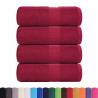 Guest Towels Set - 4 Pcs Bordeaux, 100% Cotton, 30x50 cm