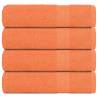  Shower Towels 4 pcs Orange 70x140 cm 360 gsm 100% Cotton Colour orange Size 70 x 140 cm Quantity in Package 4 