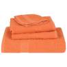 10 Pcs Orange Bath Towels - 100% Cotton, 100x150 cm | HipoMarket