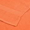 10 Pcs Orange Bath Towels - 100% Cotton, 100x150 cm | HipoMarket