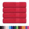 Hand Towels 4 pcs Red Cotton 50x100 cm - Soft & Absorbent