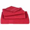 Hand Towels 4 pcs Red Cotton 50x100 cm - Soft & Absorbent