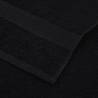 Hand Towels 2 pcs Black 50x100 cm 360 gsm 100% Cotton