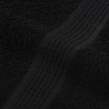 Sauna Towels 2 pcs Black 80x200 cm | 100% Cotton & Absorbent