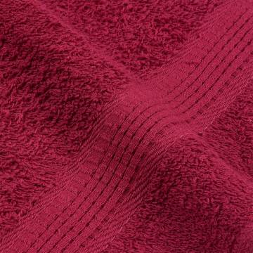 Hand Towels 2 pcs Bordeaux - 100% Cotton, 50x100 cm, 360 gsm