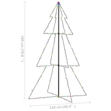 Christmas Cone Tree with 240 LEDs - Indoor & Outdoor Decor