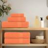 Soft Orange Guest Towels 4 pcs - 100% Cotton | HipoMarket