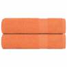  Hand Towels 2 pcs Orange 50x100 cm 360 gsm 100% Cotton Colour orange Size 50 x 100 cm Quantity in Package 2 