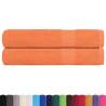 Soft 100% Cotton Orange Towels - 2 pcs 100x200 cm | HipoMarket UK