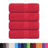 Soap Towels 4 pcs Red 30x30 cm - 100% Cotton & Absorbent