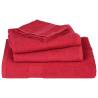 Soap Towels 4 pcs Red 30x30 cm - 100% Cotton & Absorbent