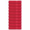  Hand Towels 10 pcs Red 50x100 cm 360 gsm 100% Cotton Colour red Size 50 x 100 cm Quantity in Package 10 