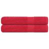  Sauna Towels 2 pcs Red 80x200 cm 360 gsm 100% Cotton Colour red Size 80 x 200 cm Quantity in Package 2 