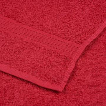 Red Sauna Towels 2 pcs 80x200 cm 100% Cotton - Hipomarket