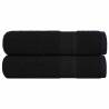  Bath Towels 2 pcs Black 100x150 cm 360 gsm 100% Cotton Colour black Size 100 x 150 cm Quantity in Package 2 