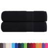 Black Bath Towels 2 pcs - 100x150 cm 100% Cotton | HipoMarket