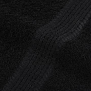 Black Bath Towels 2 pcs - 100x150 cm 100% Cotton | HipoMarket