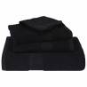 Sauna Towels 10 pcs Black 80x200 cm 100% Cotton | HipoMarket