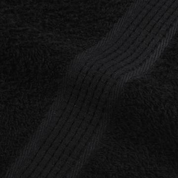 100% Cotton Black Towels 4 pcs - 100x200 cm | HipoMarket