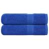  Bath Towels 2 pcs Blue 100x150 cm 360 gsm 100% Cotton Colour blue Size 100 x 150 cm Quantity in Package 2 