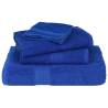 Blue Cotton Bath Towels 2 pcs - Soft, Absorbent, 100x150 cm