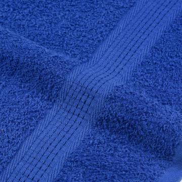 Blue Cotton Bath Towels 2 pcs - Soft, Absorbent, 100x150 cm