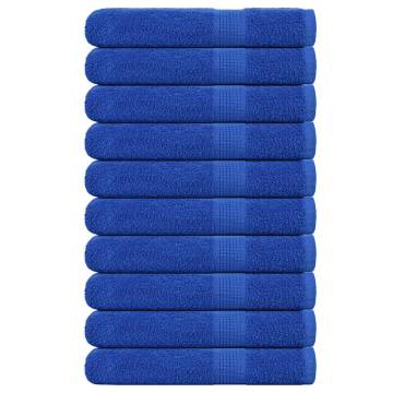 Sauna Towels 10 pcs Blue 80x200 cm 100% Cotton - Hipomarket