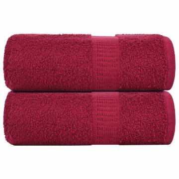 Bordeaux Soap Towels 2 pcs - 100% Cotton 30x30 cm | HipoMarket