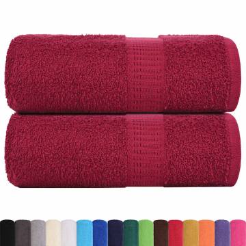 Bordeaux Soap Towels 2 pcs - 100% Cotton 30x30 cm | HipoMarket