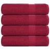  Hand Towels 4 pcs Bordeaux 50x100 cm 360 gsm 100% Cotton Colour bordeaux Size 50 x 100 cm Quantity in Package 4 