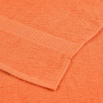 Buy 10 pcs Orange Guest Towels - 100% Cotton & 360 gsm